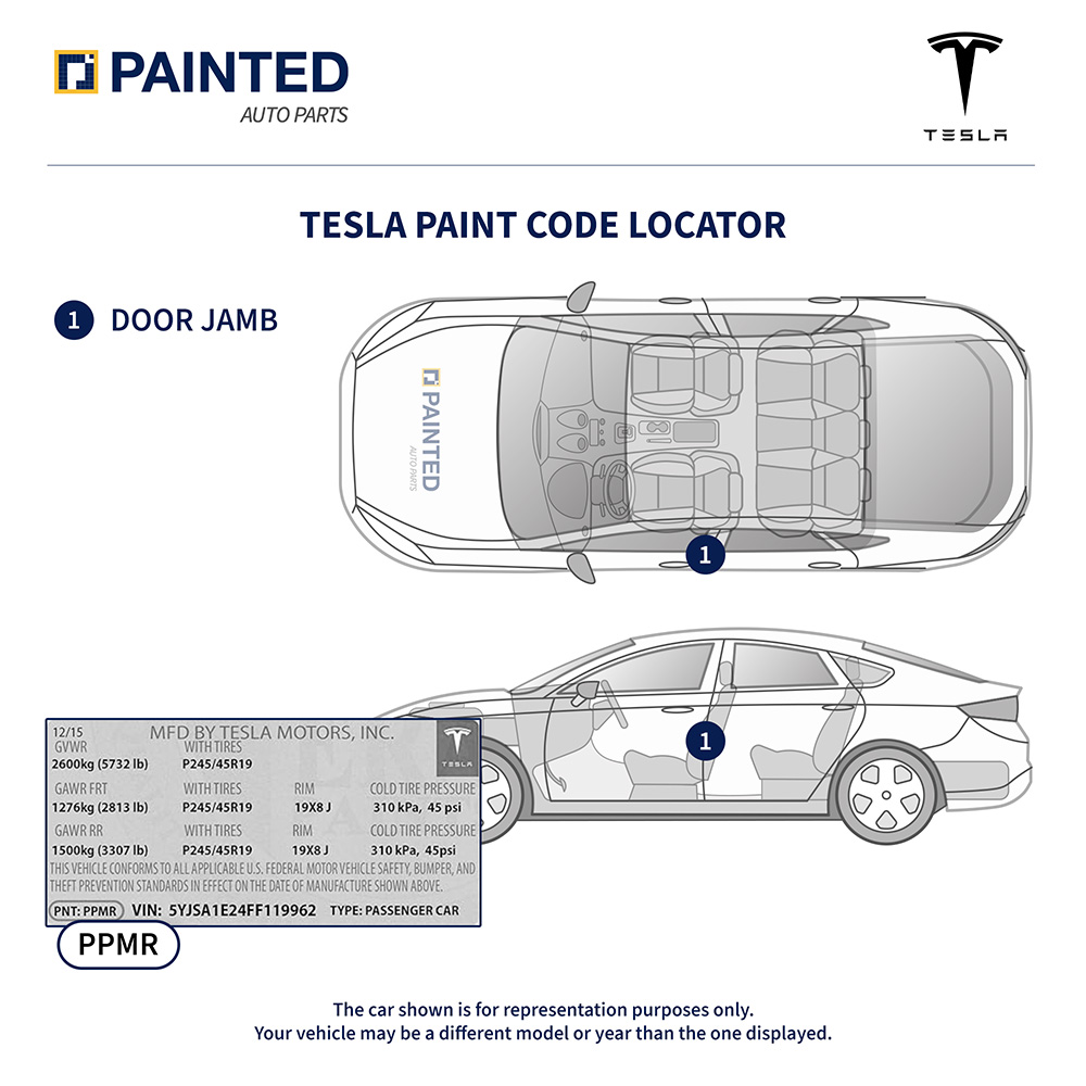 Tesla Paint Code Locator
